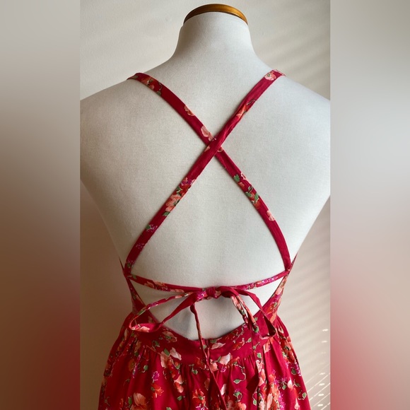 Floral Open Back Summer Dress - Picture 4 of 6